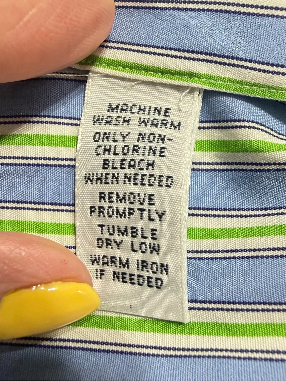 Polo Ralph Lauren Regent Blue Green white Striped Shirt 15